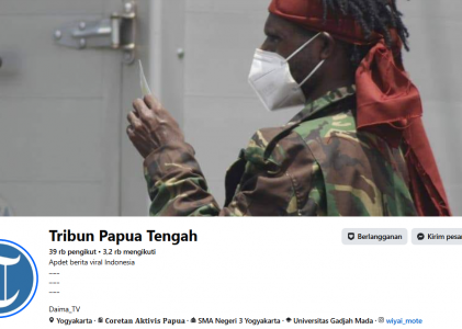 Akun Palsu “Tribun Papua Tengah”: Propaganda OPM yang Mengancam Literasi Publik