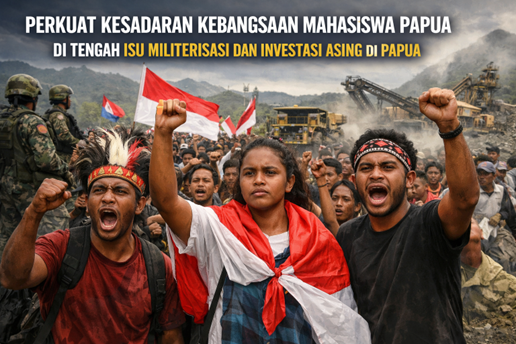 Perkuat Kesadaran Kebangsaan Mahasiswa Papua di Tengah Isu Militerisasi dan Investasi Asing Di Papua