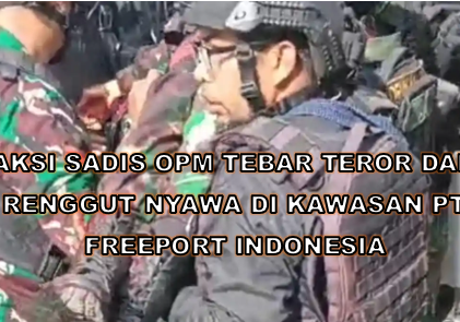 Aksi Sadis OPM Tebar Teror dan Renggut Nyawa di Kawasan PT Freeport Indonesia
