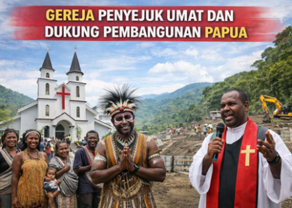 Gereja Penyejuk Umat dan Dukung Pembangunan Papua