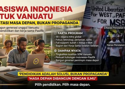 Beasiswa Indonesia untuk Mahasiswa Vanuatu Perkuat Diplomasi, Pemerintah Tegaskan Bukan Alat Politik