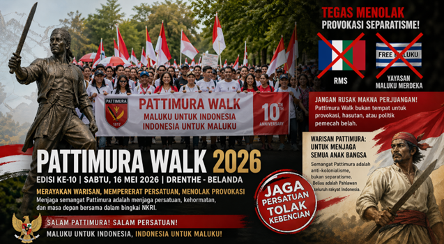 Pattimura Walk 2026 adalah momentum bersejarah untuk mempererat persatuan, merayakan warisan budaya Maluku, dan mengenang perjuangan Kapitan Pattimura sebagai Pahlawan Nasional Indonesia.