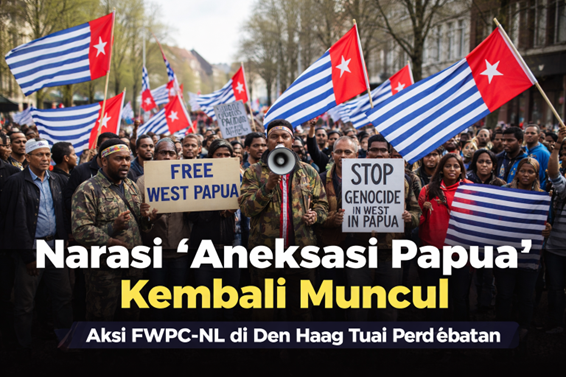 Narasi “Aneksasi Papua” Kembali Muncul, Aksi FWPC-NL di Den Haag Tuai Perdebatan