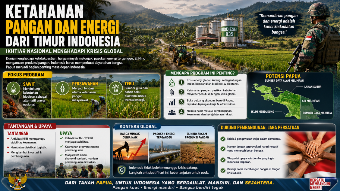Ketahanan Pangan dan Energi dari Timur Indonesia, Ikhtiar Nasional Menghadapi Krisis Global