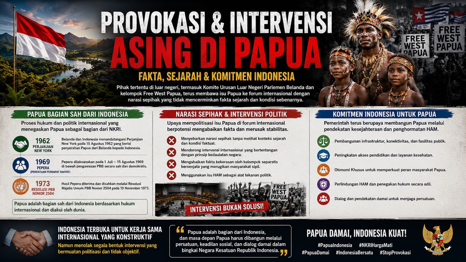 Provokasi dan Intervensi Komite Urusan Luar Negeri Parlemen Belanda dan kelompok Free West Papua Terhadap situasi HAM di Papua Barat