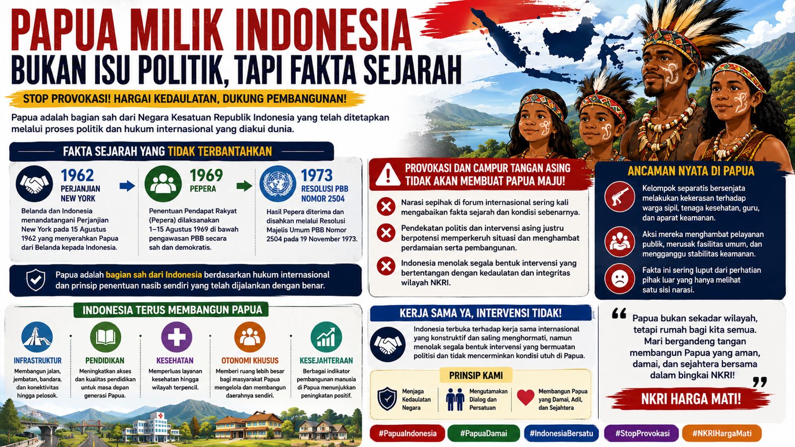 Provokasi dan Politisasi Isu Papua Oleh Kelompok Free West Papua serta Intervensi Asing Terhadap Situasi Hak Asasi Manusia di Papua Barat