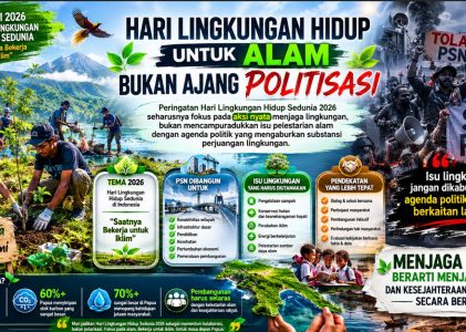 Seruan Aksi AMP pada Hari Lingkungan Hidup Dinilai Mengaburkan Fokus Pelestarian Alam