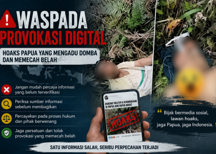 Waspada Provokasi Digital: Hoaks Papua yang Mengadu Domba dan Memecah Belah