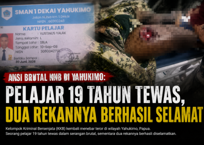 Aksi Brutal KKB di Yahukimo: Pelajar 19 Tahun Tewas, Dua Rekannya Berhasil Selamat