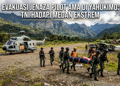 Jenazah Pilot AMA Air Berhasil Dievakuasi, Operasi TNI Hadapi Medan Ekstrem di Yahukimo