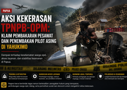 Aksi kekerasan TPNPB-OPM: klaim pembakaran pesawat dan penembakan pilot asing di Yahukimo